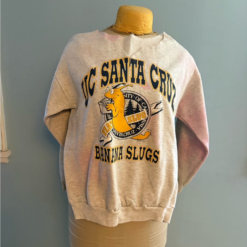 I UC Santa Cruz Banana Slugs Sweatshirt Altered UCSC